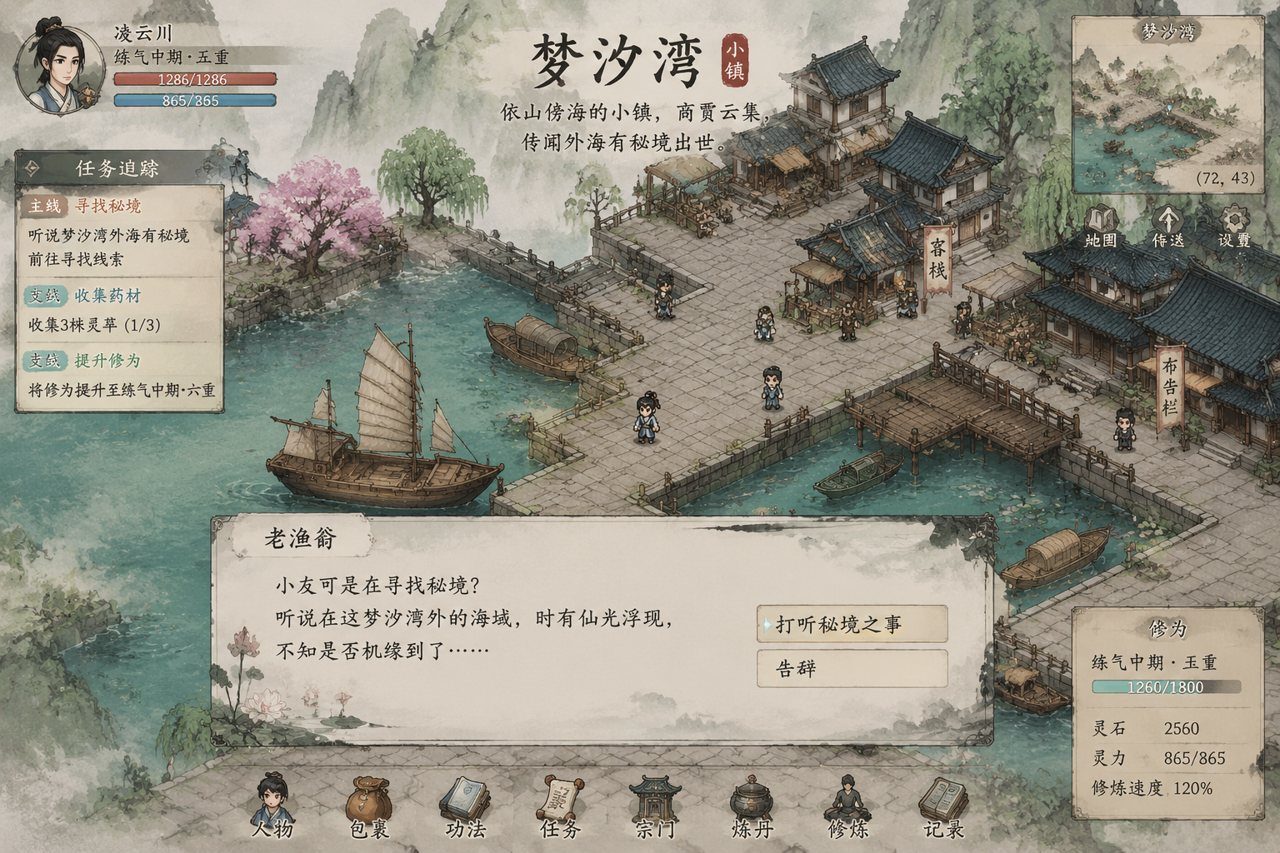 谪仙索欢录 实机画面 内容截图 2